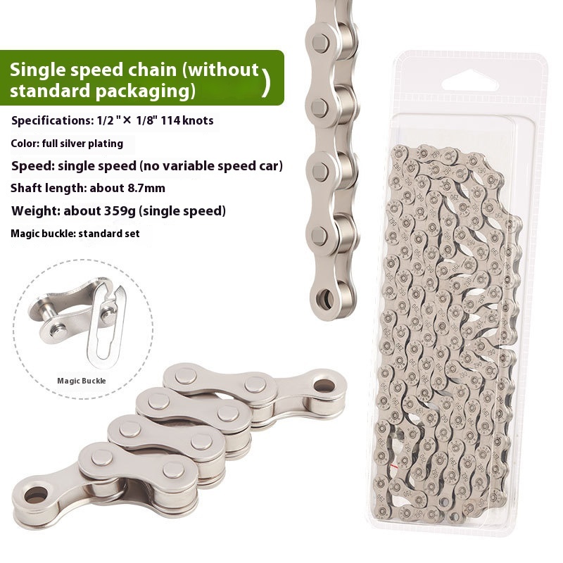TOOPRE Mountain Bike Chain 8 9 10 11 12 Speed Road Bike 21 24 27 30S Speed Chain 116 Links