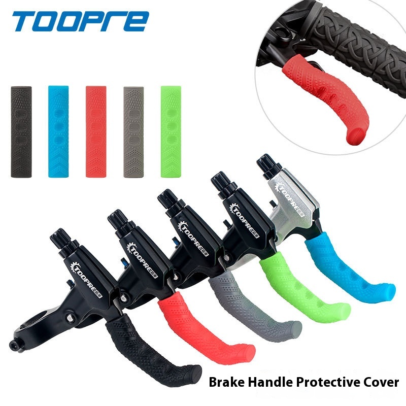 TOOPRE Mountain Bike Silicone Brake Lever Protection Cover Road Bike Brake Handle Anti-slip Grip Cover