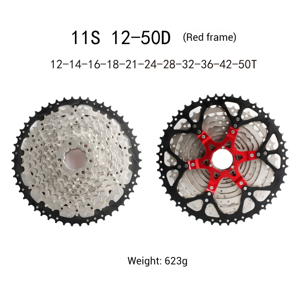 SUNSHINE E-Bike HG Cassette for 8 / 9 / 10 / 11 / 12 Speed 12-36T / 42T / 46T / 50T Compatible with Electric Assist Bikes