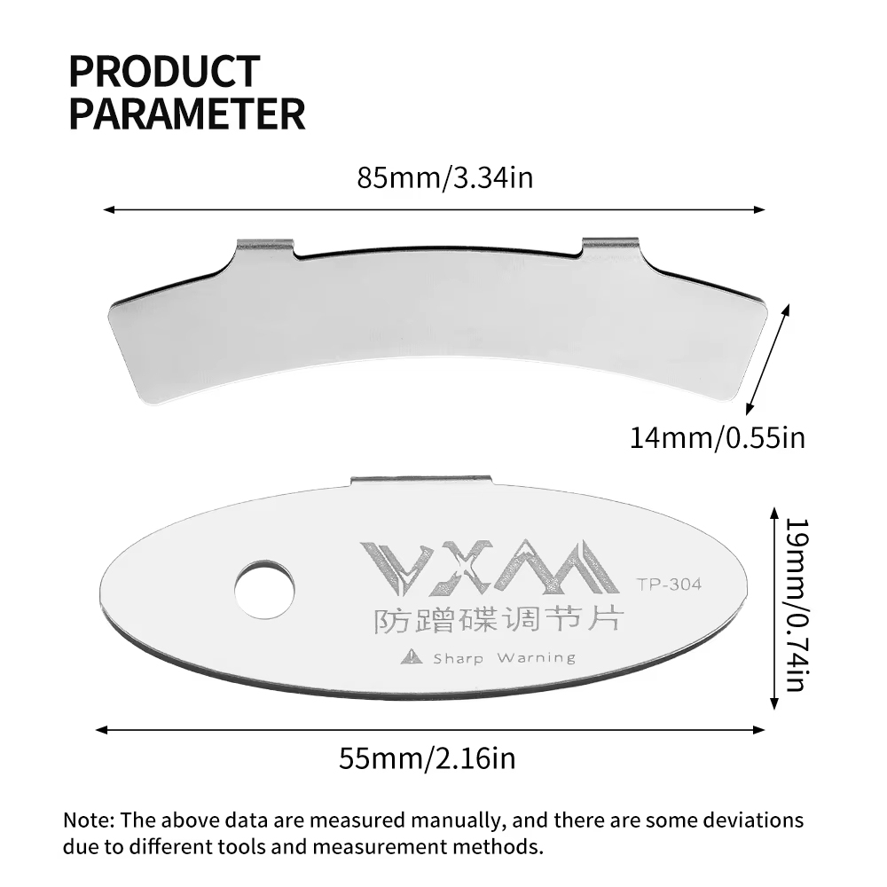 VXM Bicycle Disc Brake Pad Adjustment Alignment Tool Plate Brake Rotor Adjustment Bicycle Brake Disc Bicycle Accessories Set NEW