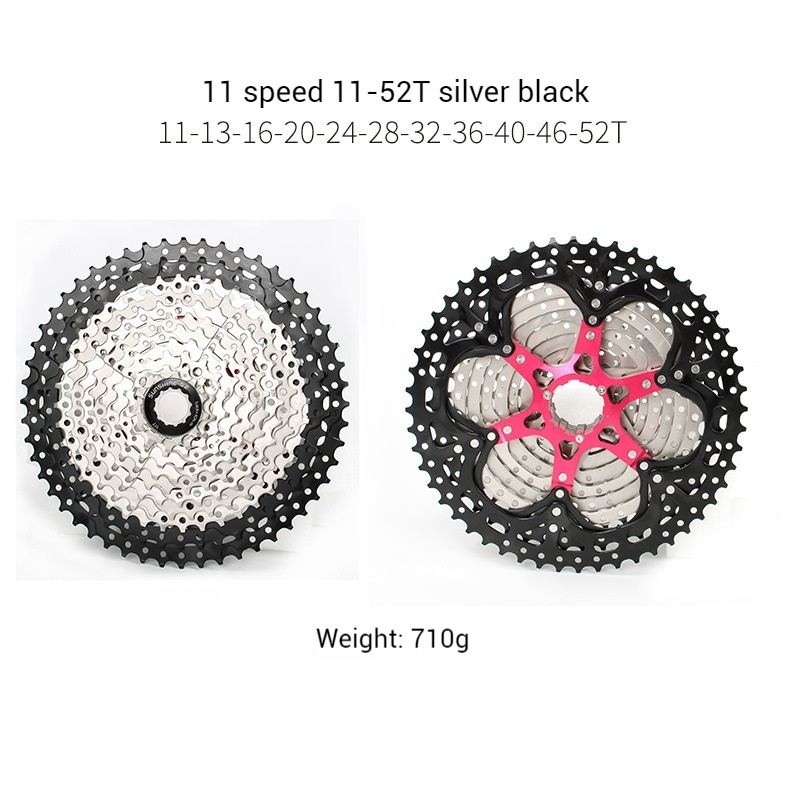 SUNSHINE Mountain Bike Cassette Flywheel 8/9/10/11-speed 36T 40T 42T 46T 50T 52T Cassette Gears
