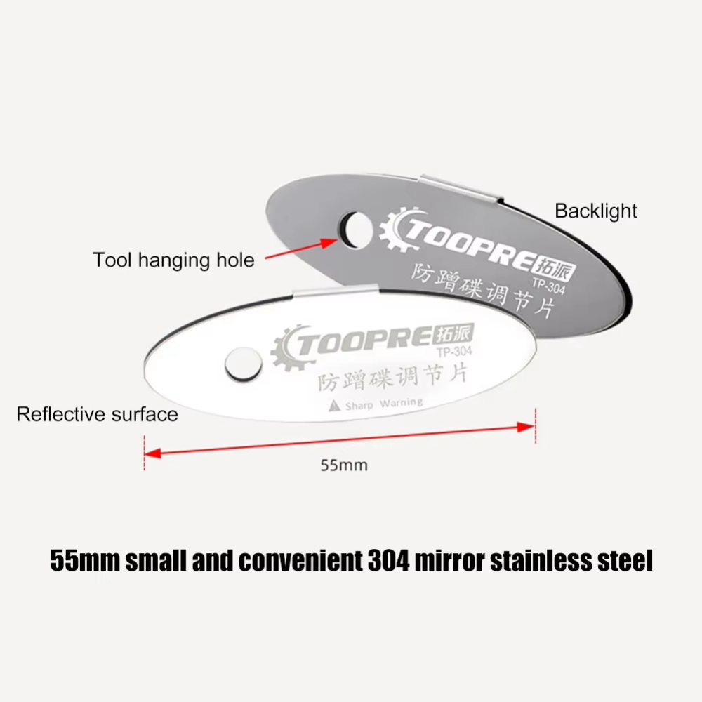 TOOPRE Stainless Steel Bicycle Hydraulic Disc Brake Caliper Adjusting Tools MTB Bike Brake Pads Rotor Alignment Spacer with Package