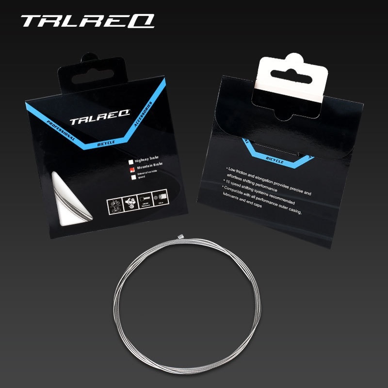 TRLREQ Fully Polished Stainless Steel Brake and Shift Cables for Mountain Bike Road Bike and Folding Bikes