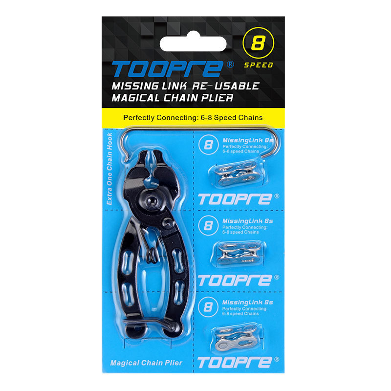 TOOPRE Bicycle Magic Buckle Pliers Mountain Bike Chain Quick Link Removal and Installation Tool Set