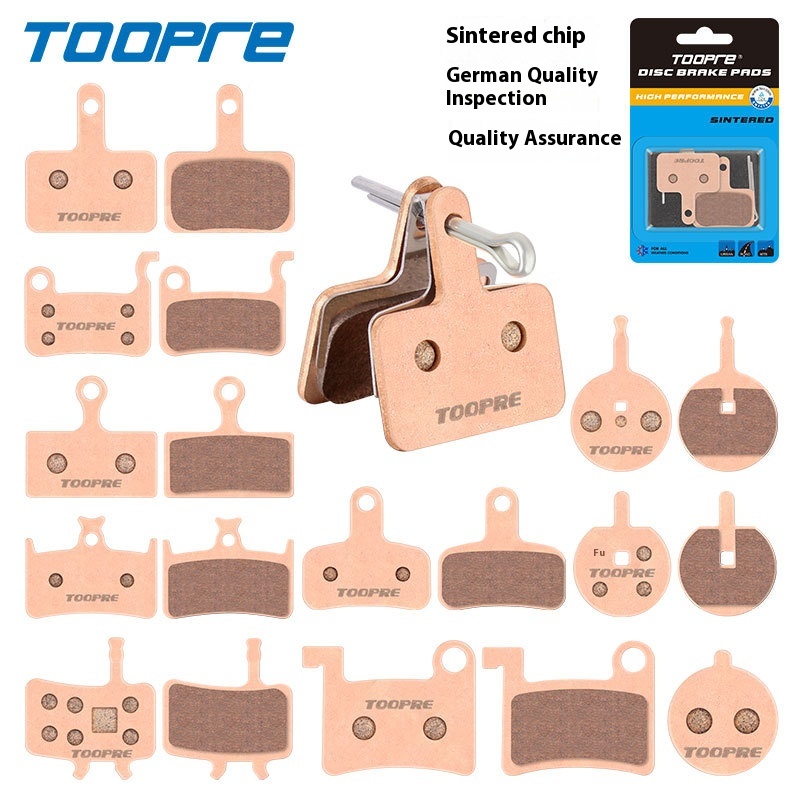TOOPRE Bicycle Metal Sintered Lining for Mountain Bikes Road Bikes Electric Scooters Disc Brakes