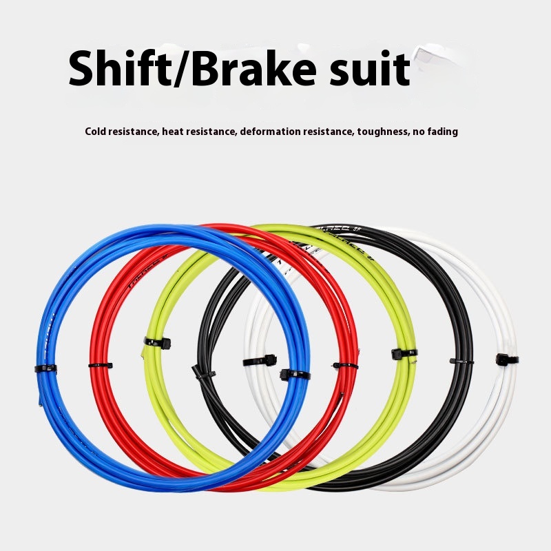 TRLREQ Bicycle Brake Cable Housing Set Inner Core Wire Mountain Road Bike Shifting Brake Line Kit