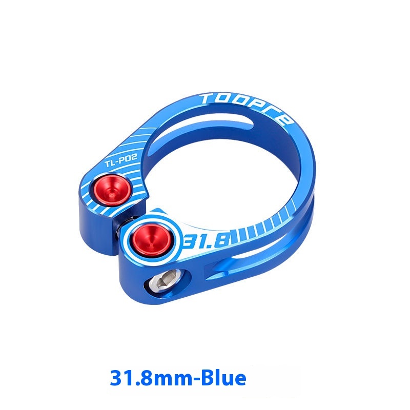 TOOPRE Bicycle Seatpost Clamp 31.8 34.9mm Hollow Locking Seat Tube Clamp Ring Seatpost Lock Buckle