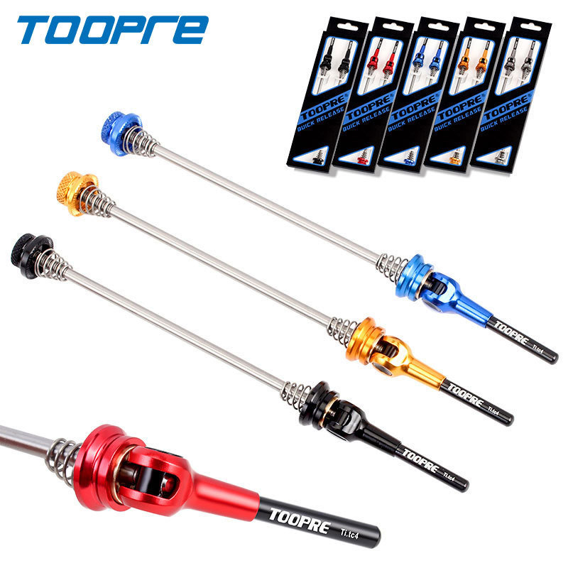 TOOPRE Mountain Bike Quick Release Skewer Titanium Alloy Extended Axle Road Bike Wheel Hub Fixed Skewer