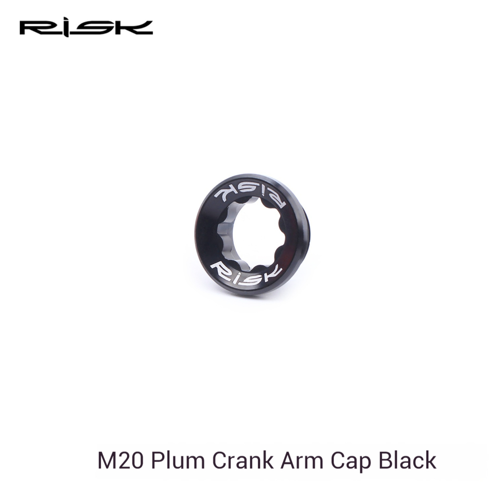 RISK Bicycle Crank Arm Cap Hollow Integrated Chainring for Mountain Bike Aluminum Alloy Crank Screws BB Axle Crank