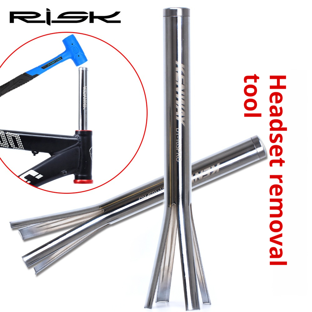 RISK Headset Removal Tool for Mountain and Road Bikes Press-Fit Fork Steerer Tube Upper and Lower Cup Removal 34/44
