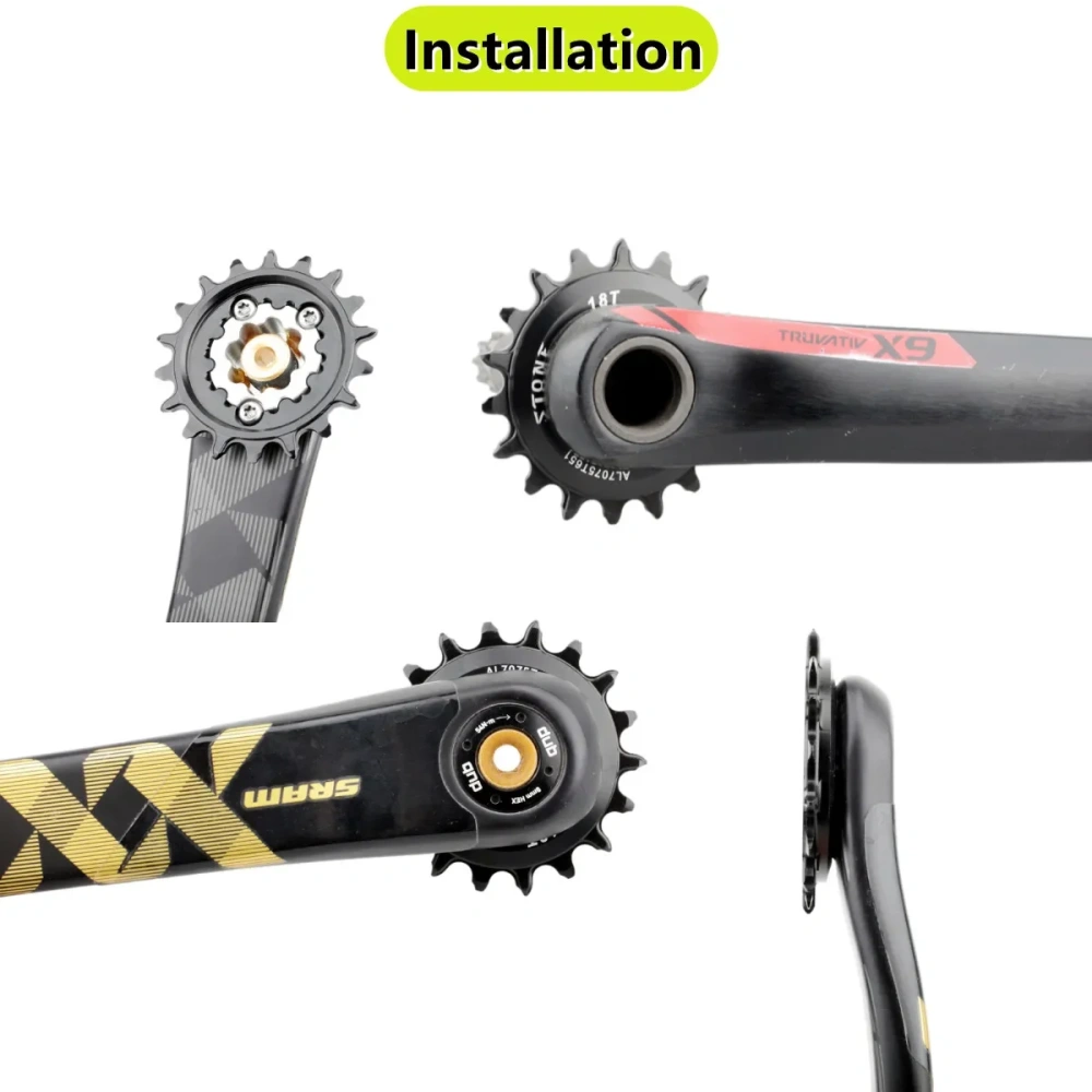 Stone Bike Chainring Direct Mount for Sram 18t BMX Climbing MTB Bicycle Performance 18T Narrow Wide Tooth GXP DUB