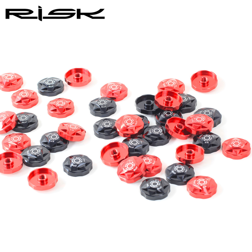 RISK Mountain Bike Suspension Fork Shoulder Cover Aluminum Alloy Air Chamber Cap Shoulder Control Cover Air Fork Dust Cover Top Cap