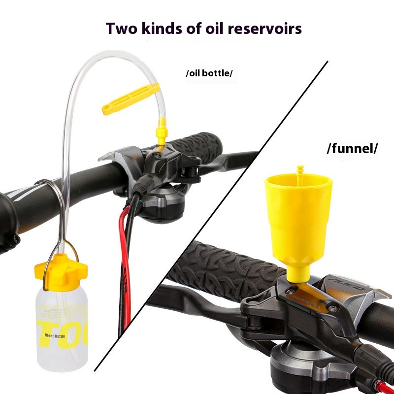 TOOPRE Bicycle Disc Brake Oil Change and Oil Filling Tool, Mountain Bike Brake Oil Universal Version with Metal Fittings