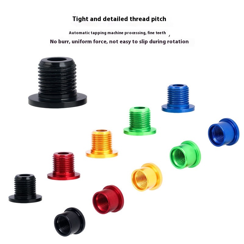 TOOPRE Mountain Bike Aluminum Alloy Chainring Bolts Ultra-Lightweight Colored Chainring Screws for Single and Double Chainring Conversion