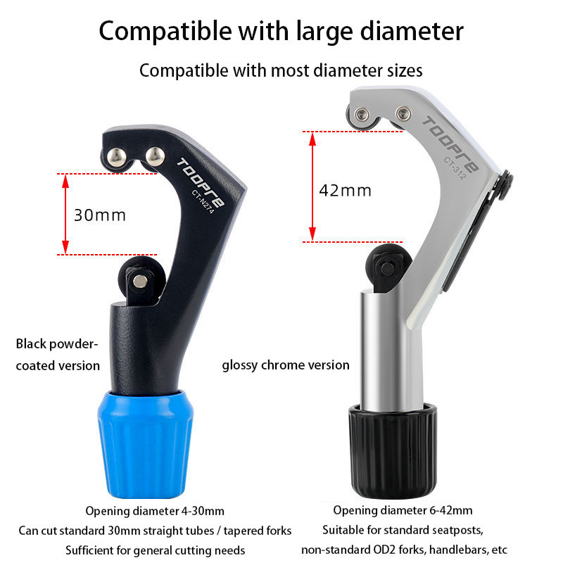 TOOPRE Mountain Bike Fork Steerer Tube Cutter Road Bike Headset Top Tube Cutter Handlebar Cutting Tool