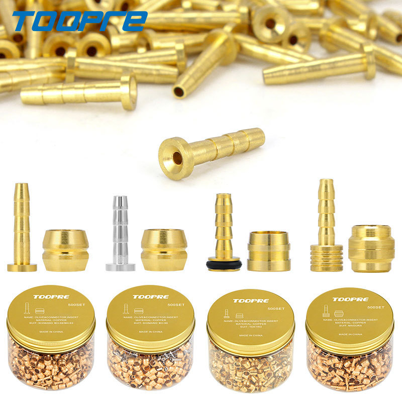 TOOPRE Mountain Bike BH-59/90 Disc Brake Hydraulic Oil Injection Accessories Oil Needle, Hose Compression Ring, T-Head Olive Head