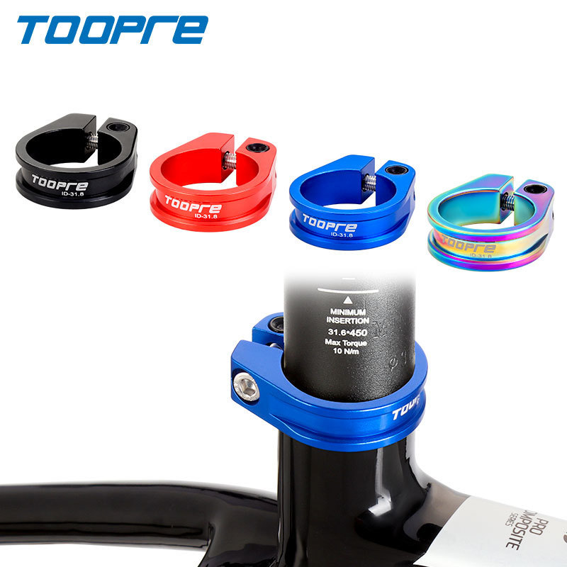 TOOPRE Mountain/Road Bike Seatpost Clamp Locking Ring Clamp 31.8/34.9mm