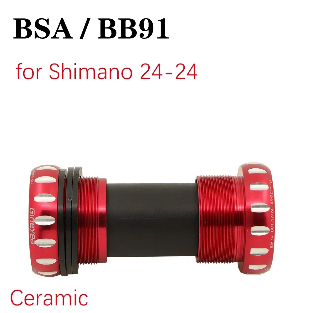 Gineyea Ceramic bottom bracket bb86 bb92 bb91 british BSA threaded 68 for shimano sram 22 24 19 41 mm road bike MTB