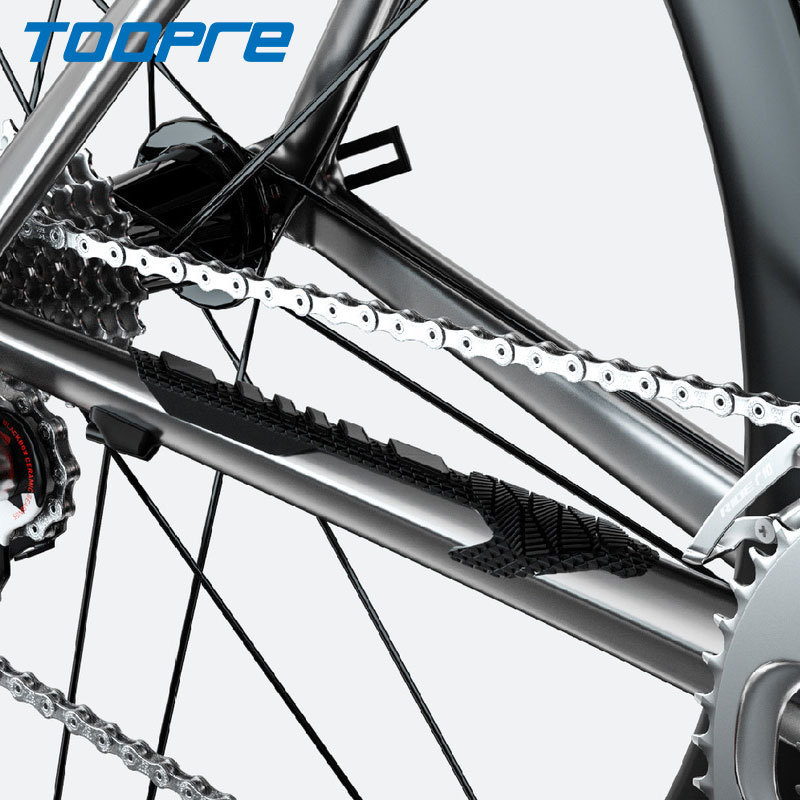TOOPRE Bicycle Silicone Chain Protector Stickers Scratch-Resistant Frame Protection for Mountain and Road Bikes