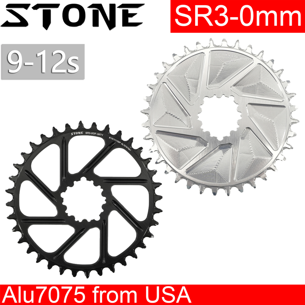 Stone Chainring Round 0mm Offset Direct Mount for Sram X9 X0 XX1 X1 30t 32 34 36 38 40 42 44 46 48T Bike Chainwheel 3 pins