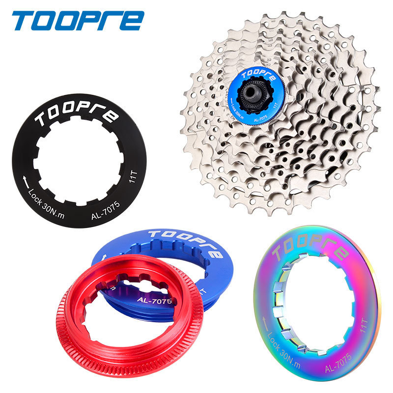 TOOPRE Cassette Locking Cover for Mountain and Road Bikes, 11T Sprocket Lock Ring, XT Cassette Lock Ring