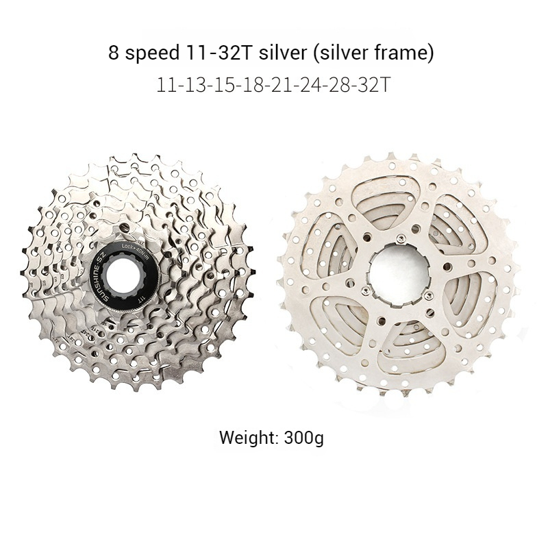 SUNSHINE Mountain Bike Cassette Flywheel 8/9/10/11-speed 36T 40T 42T 46T 50T 52T Cassette Gears