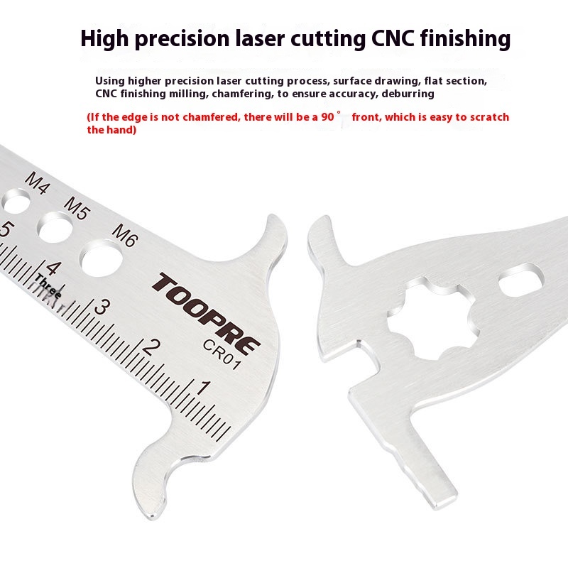 TOOPRE Mountain Bike Chain Measuring Tool Wear Gauge Chain Wear Indicator Tool