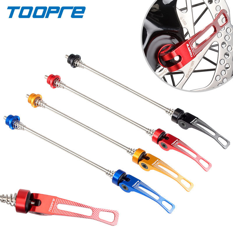 TOOPRE Bicycle Quick Release Skewer Mountain Road Bike Hub Axle Stainless Steel Nuts Front and Rear Axle