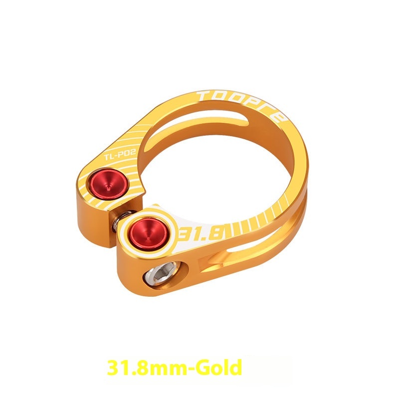 TOOPRE Bicycle Seatpost Clamp 31.8 34.9mm Hollow Locking Seat Tube Clamp Ring Seatpost Lock Buckle