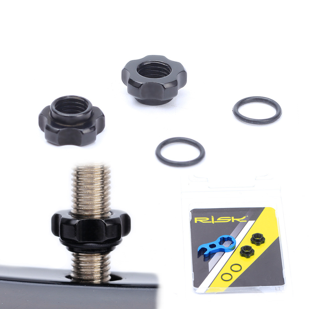 RISK Schrader to Presta Valve Adapter Plug Mountain Bike Valve Converter Tire Valve Core Nut