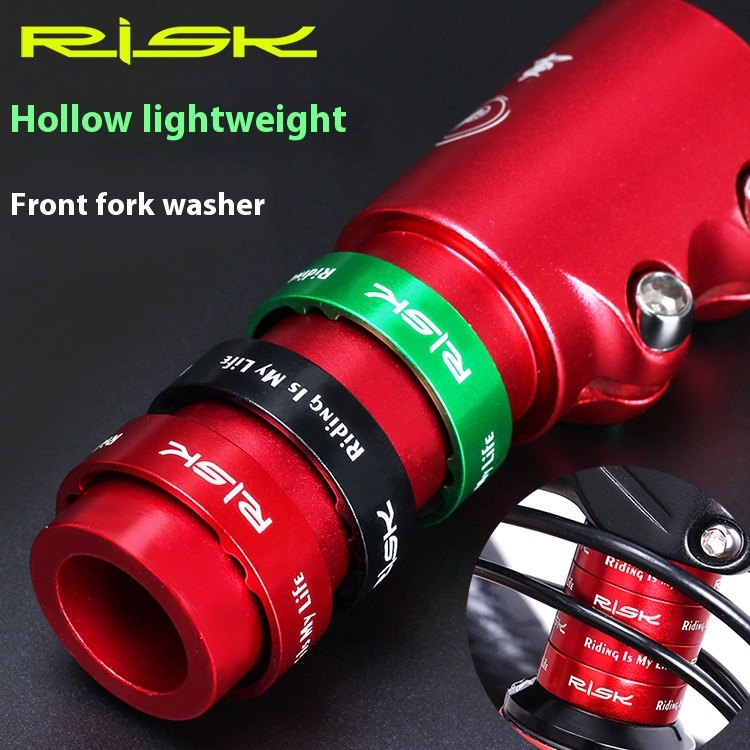RISK Mountain/Road Bike Aluminum Alloy Stem Hollow Adjustment Washer 5/10mm