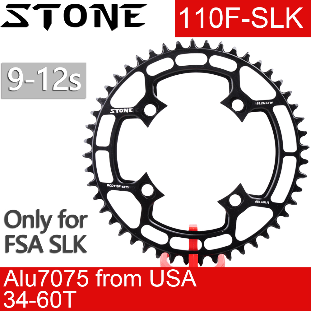 Stone 110BCD Chainring Round for FSA SLK 34 36 38 40 42 44 46 48 58T 60 tooth Road Bike Chainwheel 110ABS ABS SL K light 110F
