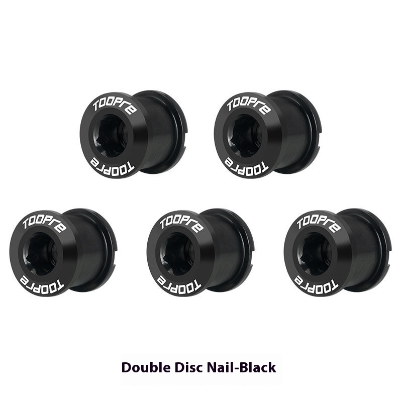 TOOPRE Mountain Bike Aluminum Alloy Chainring Bolts Ultra-Lightweight Colored Chainring Screws for Single and Double Chainring Conversion