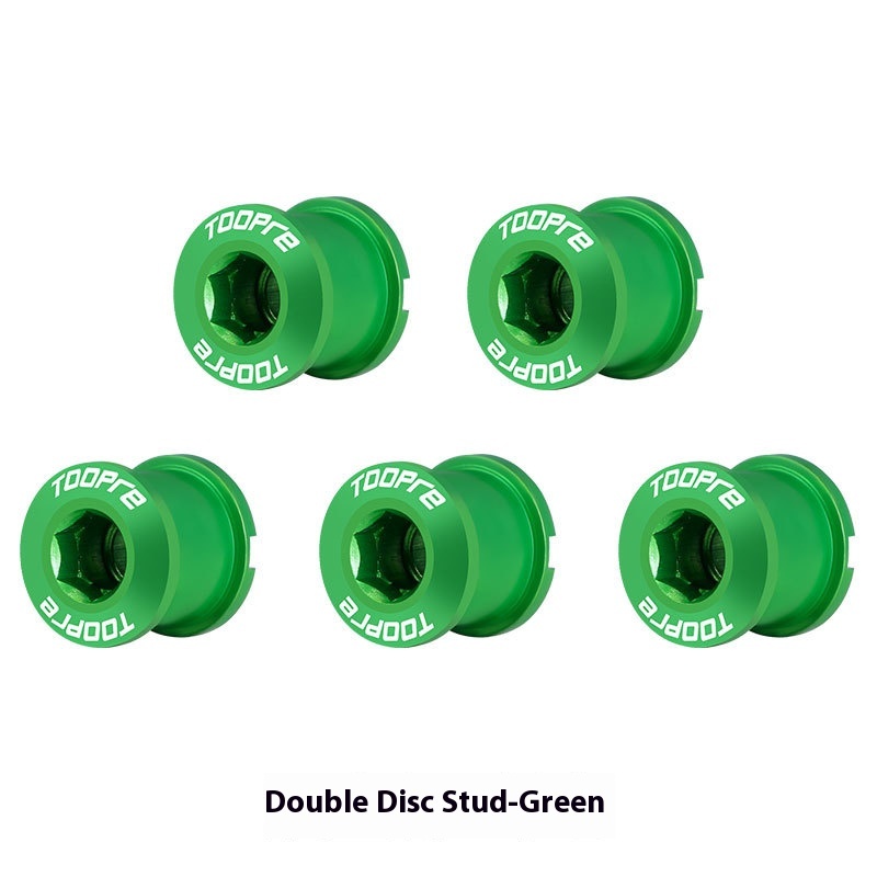 TOOPRE Mountain Bike Aluminum Alloy Chainring Bolts Ultra-Lightweight Colored Chainring Screws for Single and Double Chainring Conversion