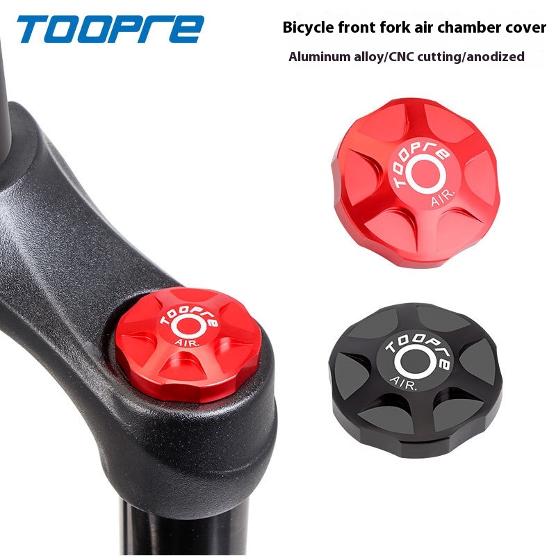 TOOPRE Mountain Bike Shock Absorber Fork Shoulder Cap Aluminum Alloy Air Chamber Cap Dustproof Cover