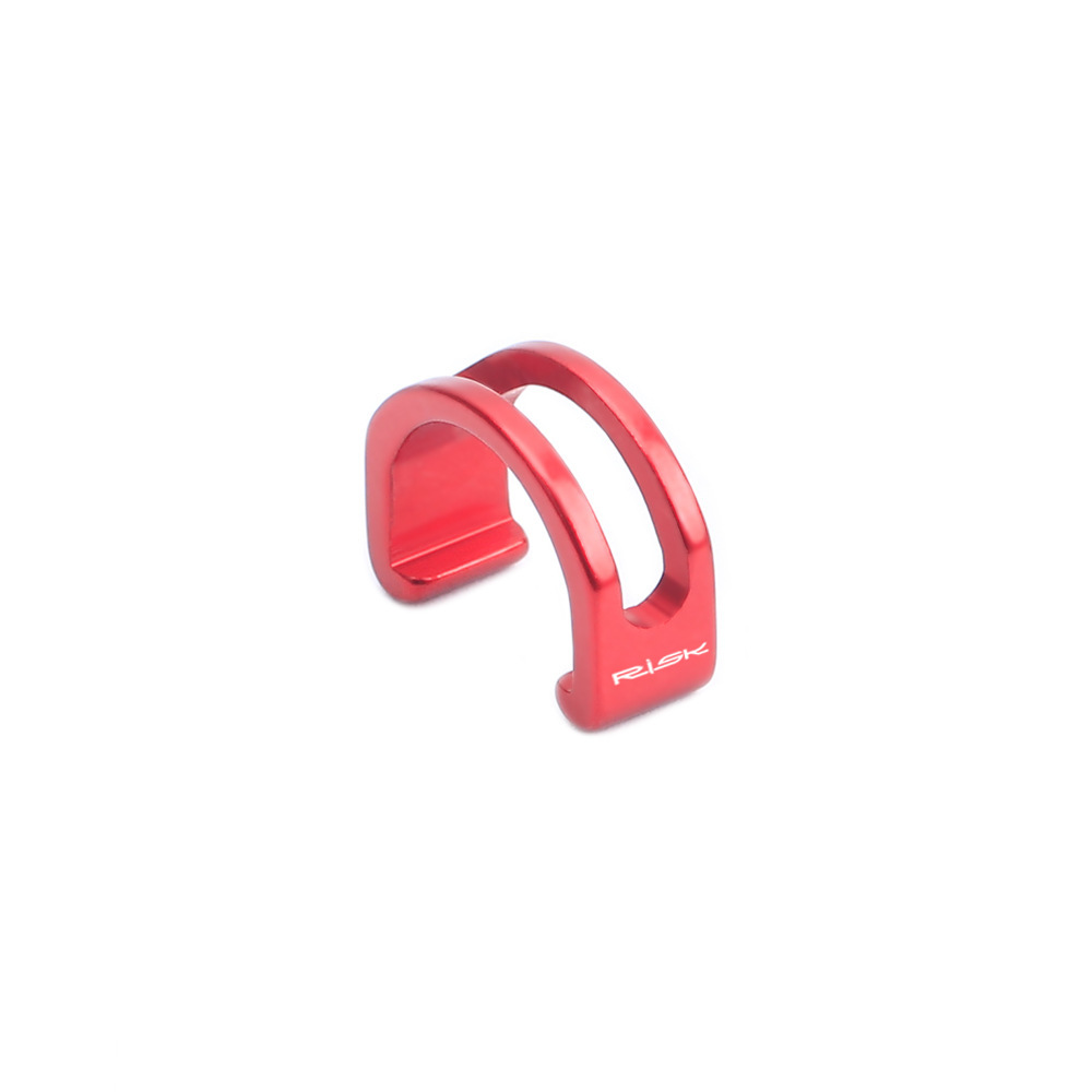 RISK Cable Clips for Oil Tubes Aluminum Alloy Overline Clips U-shaped Fixing Clips for Mountain Bike Derailleur Brakes