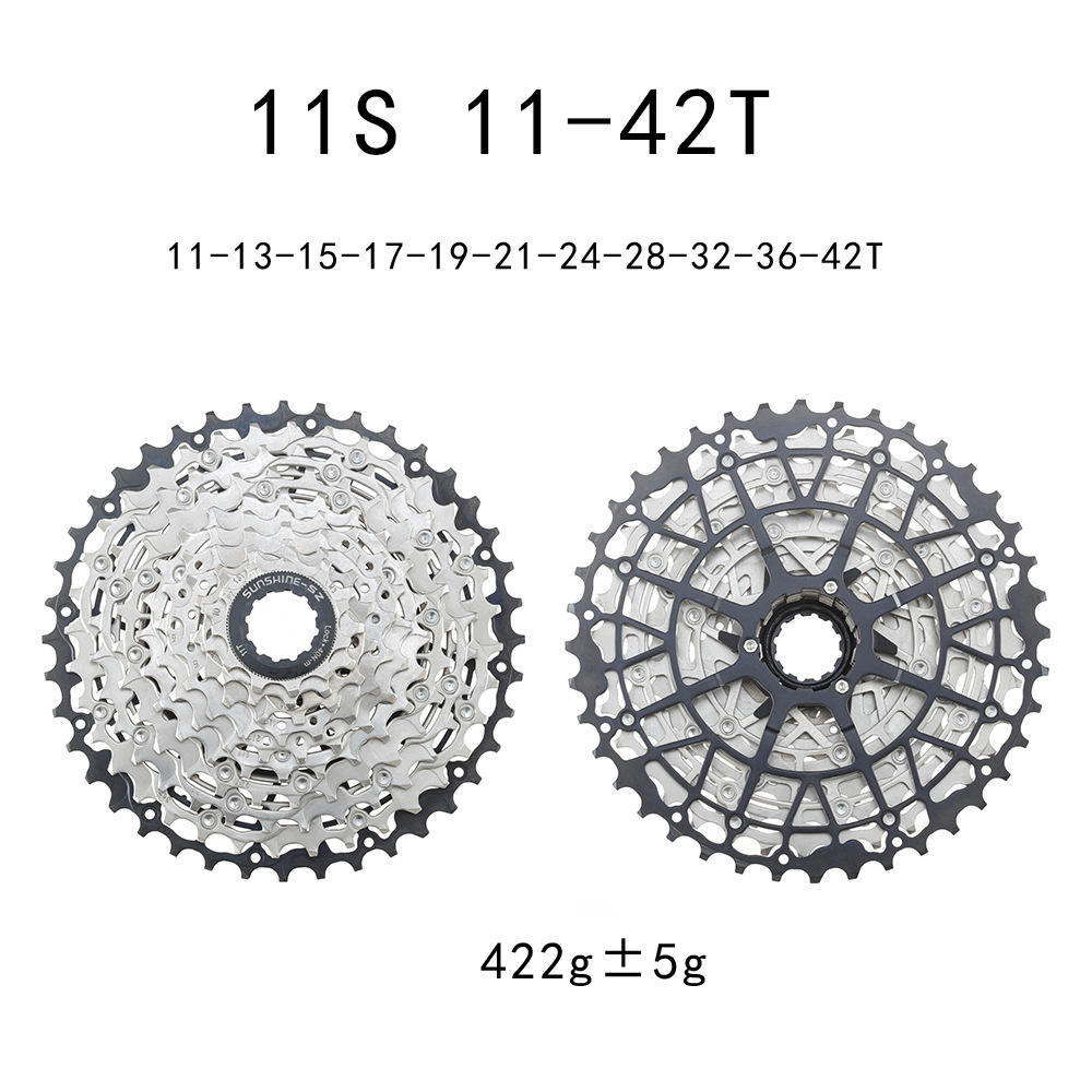 SUNSHIN HG Cassette Freewheel MTB flywheel 9 / 10 / 11 / 12 / 13 Speed 11-40T 42T 45T 46T 48T 50T 52T All Black Silver 2025 Version