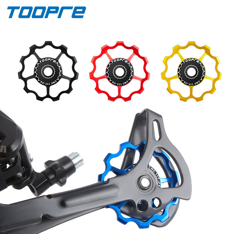 TOOPRE Rear Derailleur Pulley for Bicycles Ceramic Bearing Gear for 11T 13T Transmission of Mountain and Road Bikes