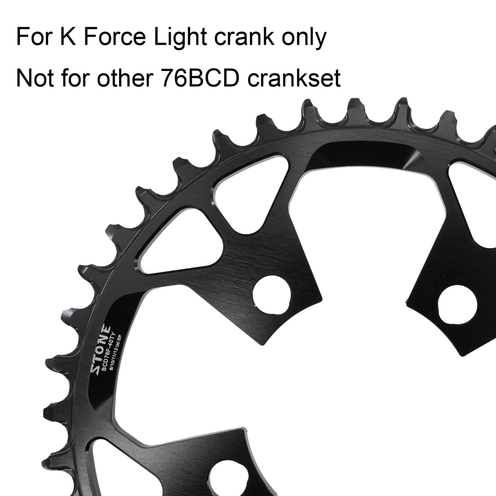 Stone Bike Chainring 76BCD Round For FSA K Force Light Crankset 30T to 40T tooth MTB Bike Cycling Bicycle ChainWheel 76 bcd