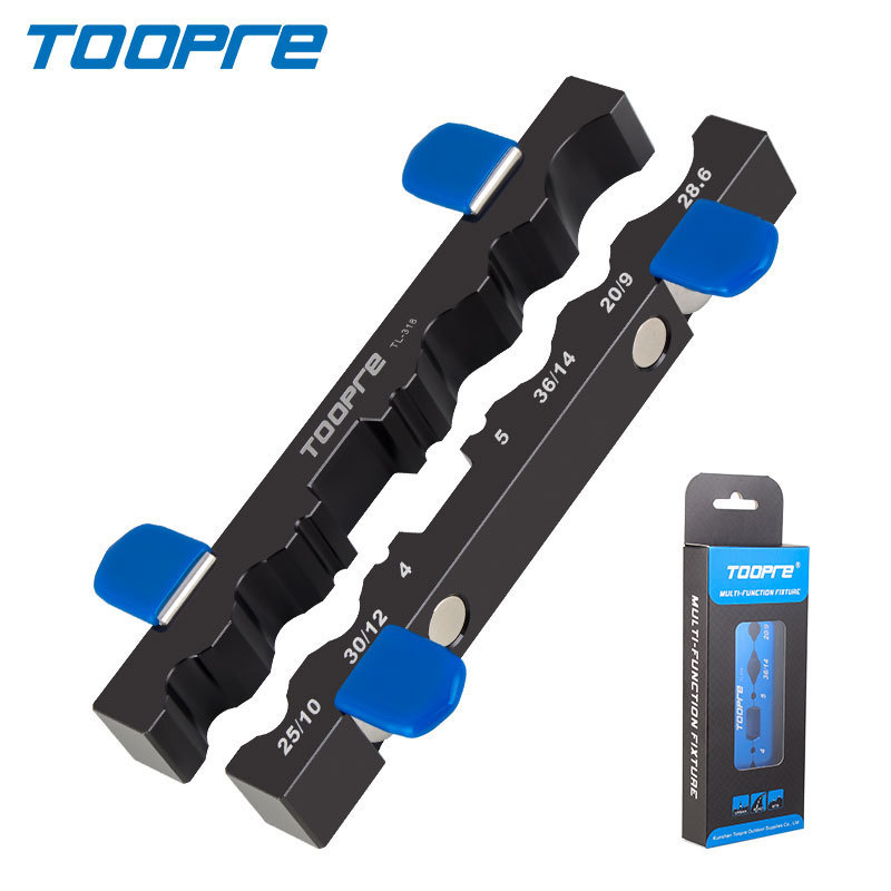 TOOPRE Bicycle Bench Vise Maintenance Clamp for Hubs Pedals Axles Forks and Wheelsets