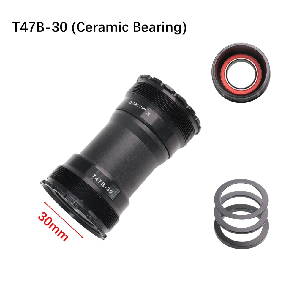 DJC Bike Bottom Bracket T47-Sieries Ceramic Bearing for MTB Road Bike Big Thread 24mm 30mm DUB 77 79 86.5 BB TT bicycle