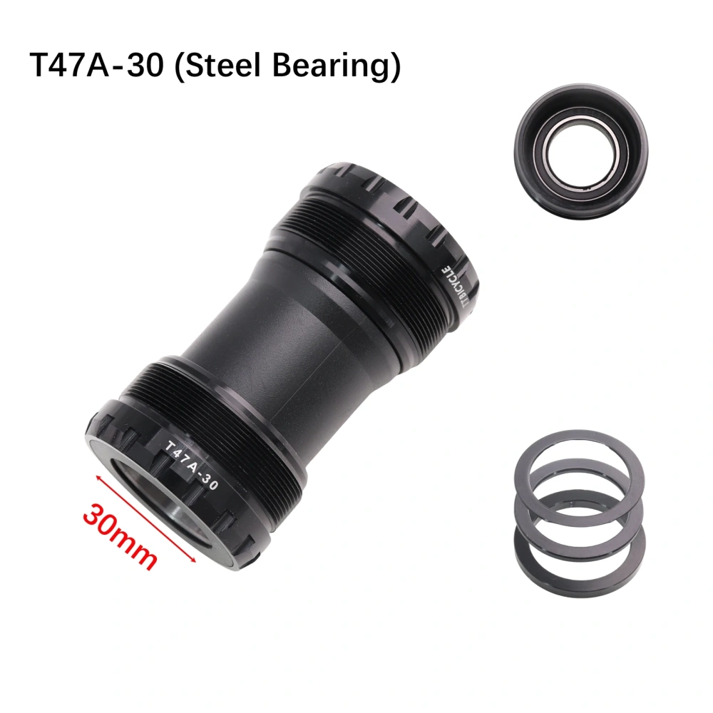 DJC Bike Bottom Bracket T47-Sieries Ceramic Bearing for MTB Road Bike Big Thread 24mm 30mm DUB 77 79 86.5 BB TT bicycle