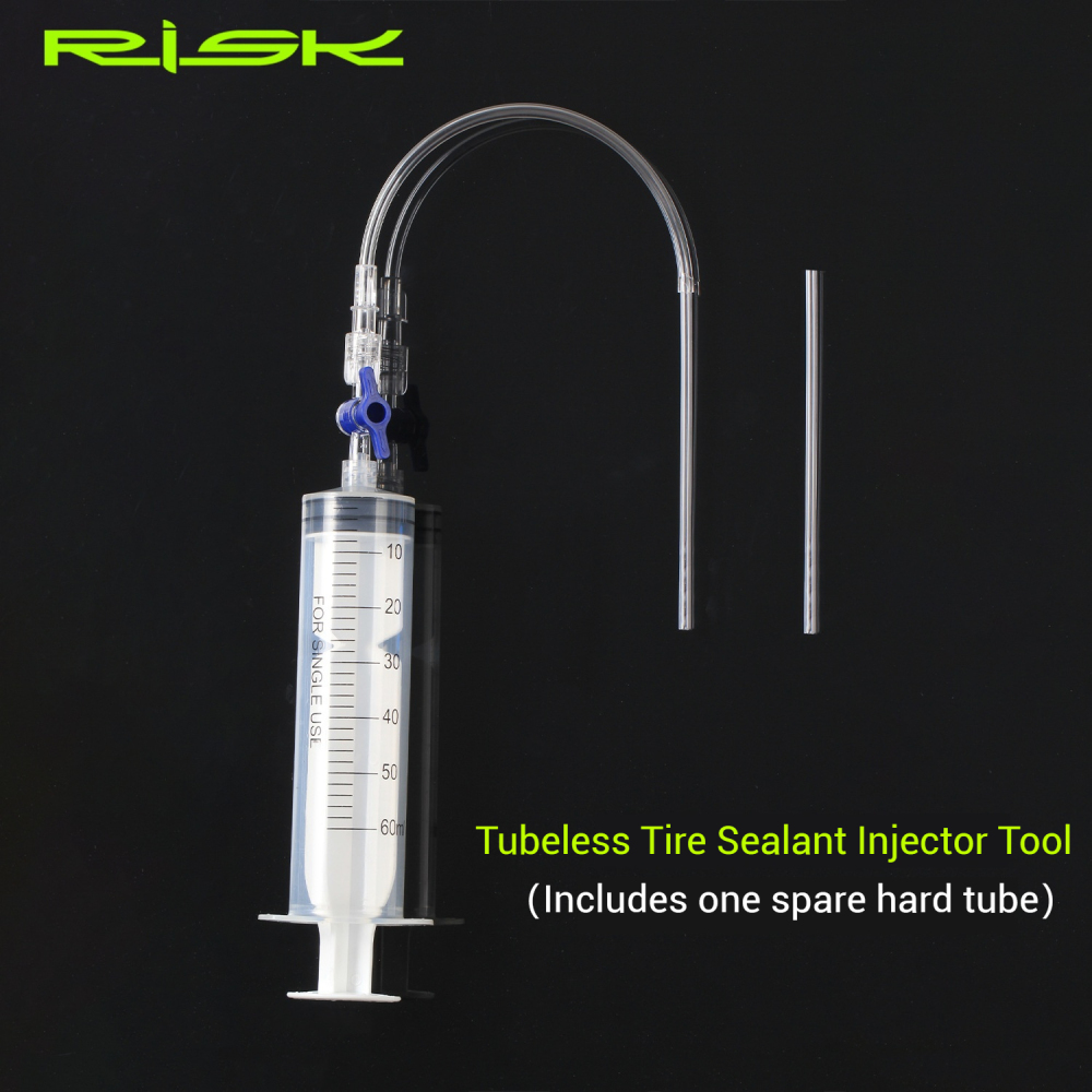 RISK Bicycle Tubeless Tire Sealant Injector Tool for Mountain Road Bike Tire Sealant Injection