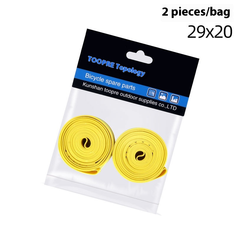 TOOPRE Bicycle Tire Liners for Road and Mountain Bikes 26-inch 27.5-inch 29-inch Puncture Protection PVC Rim Strips