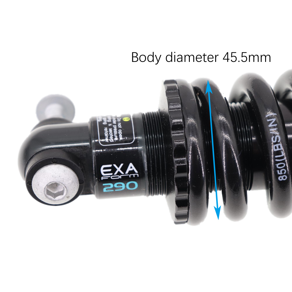 EXA Form Bike Rear Shock Absorber 125 150mm 290 Suspension Shocks Spring Kindshock MTB Bike e scooter 1000 1250 lbs 850