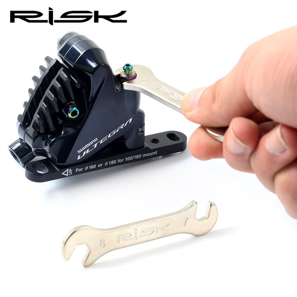 RISK Oil Disc Oil Pipe Screw Wrench Mountain Bike Installation Disassembly Tool Hydraulic Brake 7-8mm