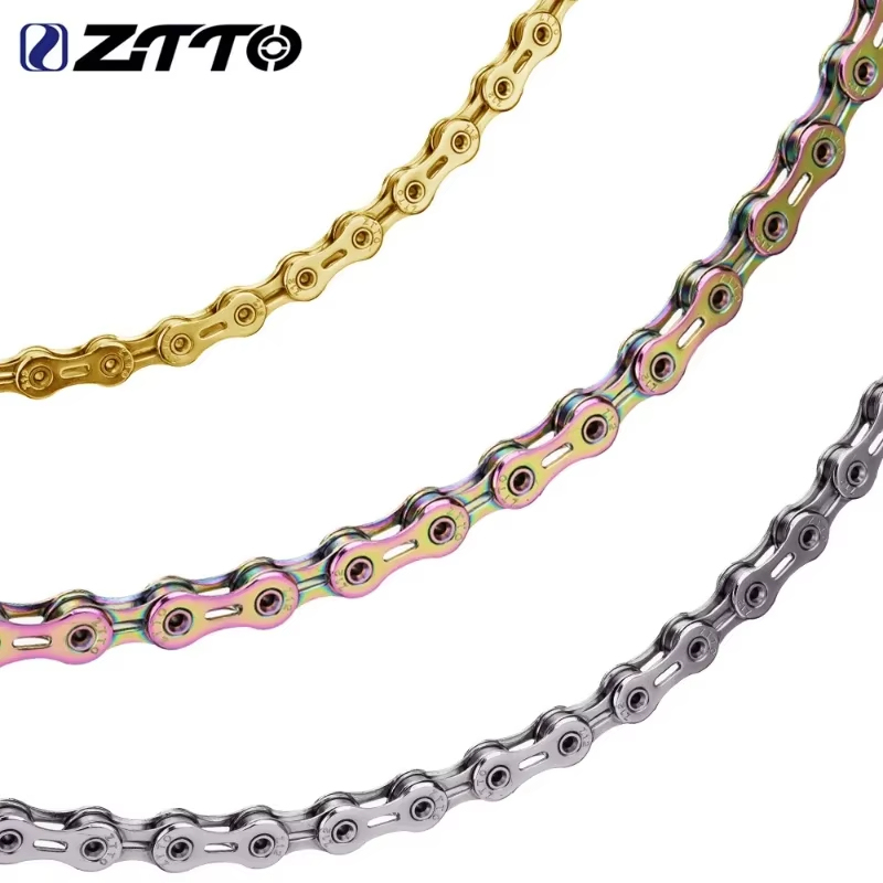 ZTTO Bicycle 8 9 10 11 12Speed Chain Hollow Semi-Hollow Solid Multi-Color Wheel Chain Sram 12v Sram Gx Eagle 12 Speed Cassette Shimano Xt 12v M8100 Bike