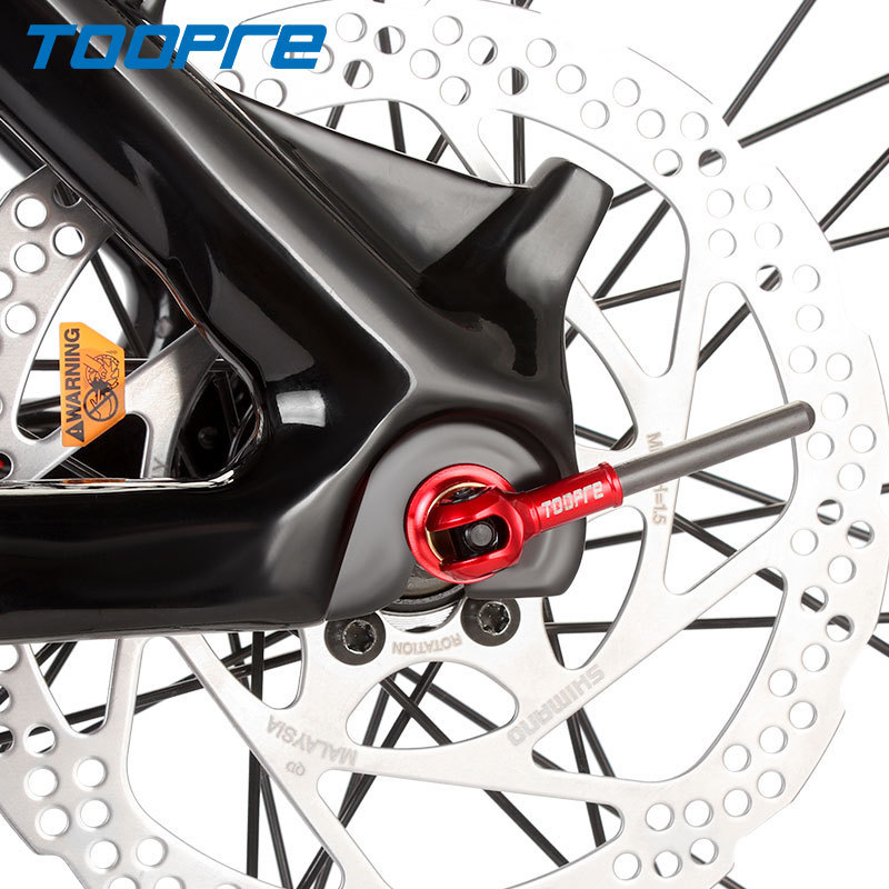 TOOPRE Mountain Bike Titanium Quick Release Skewer Carbon Fiber Titanium Axle Quick Release Skewer Road Bike Wheel Hub Skewer
