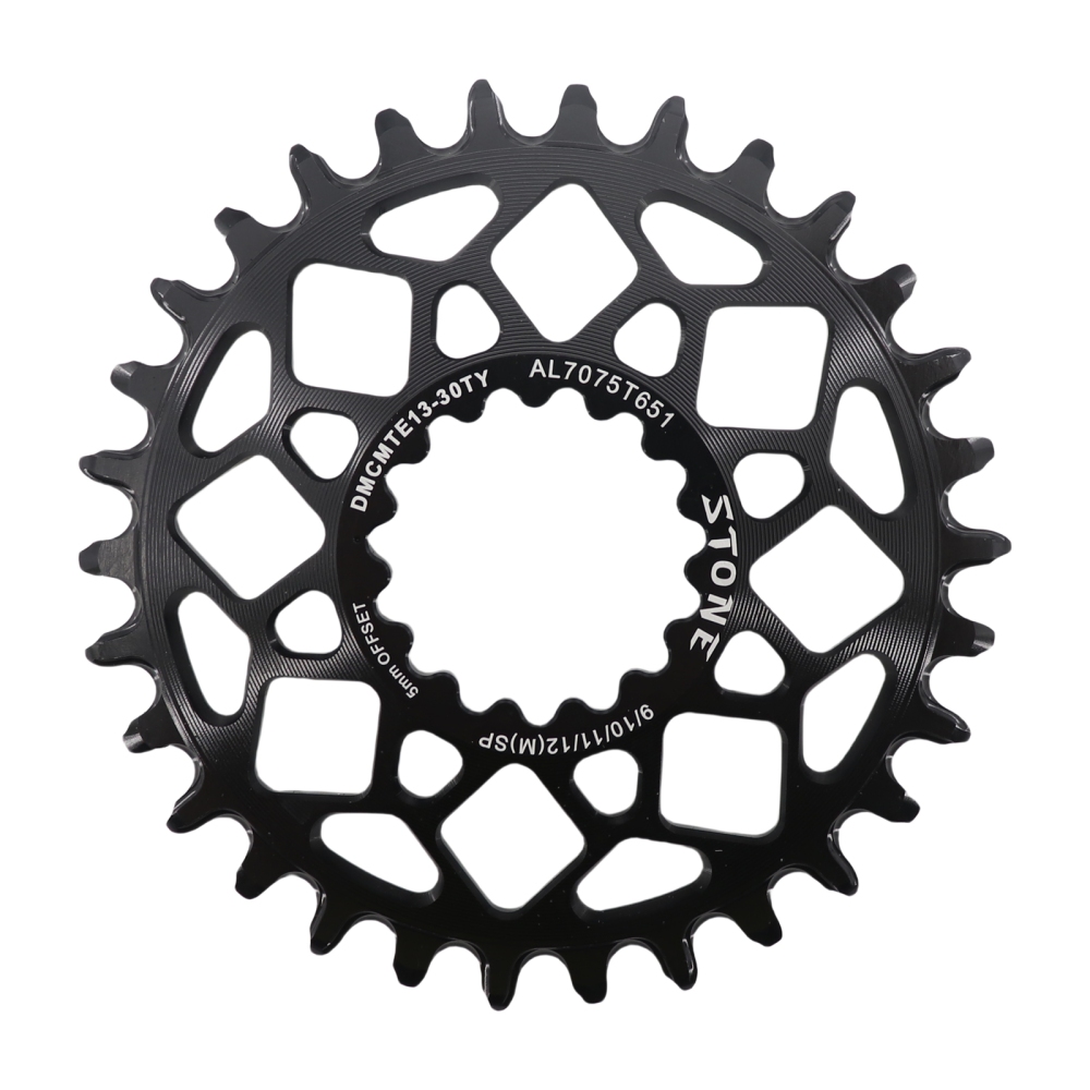 Stone 5mm Offset Bike Chainring for E THIRTEEN E13 RG1 TRS XCX GRAVEL CARBON Crank Narrow Wide Direct Mount 9-12S 30T-40T