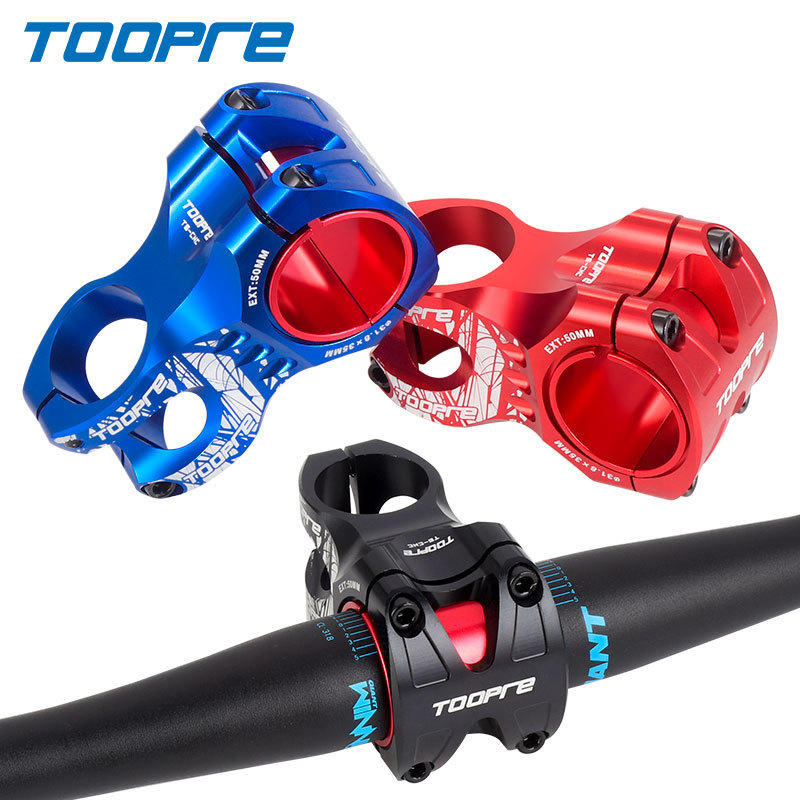 TOOPRE Bicycle Downhill Stem CNC Ultralight Hollowed 50MM Short Stem 31.8/35mm Clamp